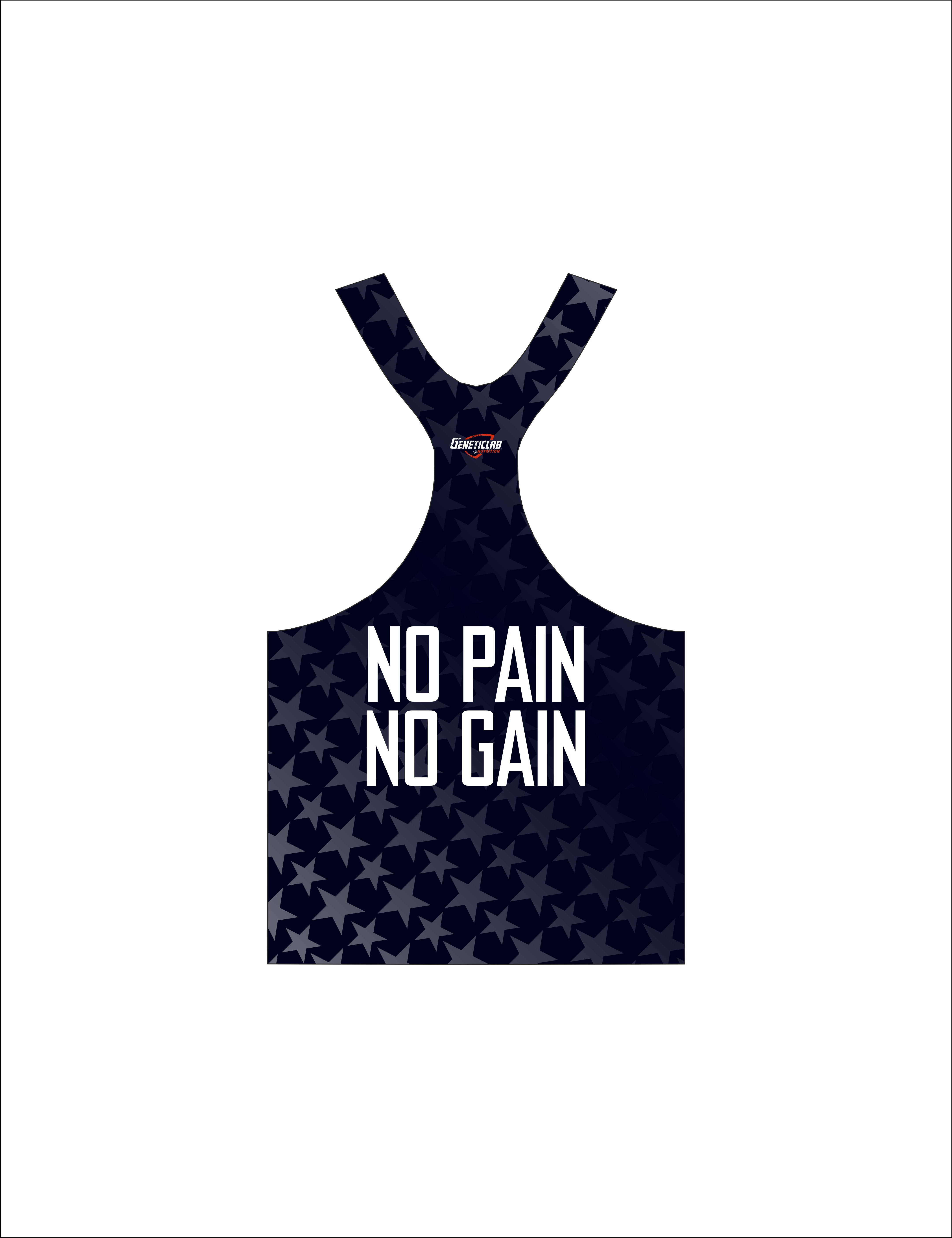 Майка Stringer No Pain No Gain (Dark Blue) 2XL для спорта и фитнеса – фото №  2