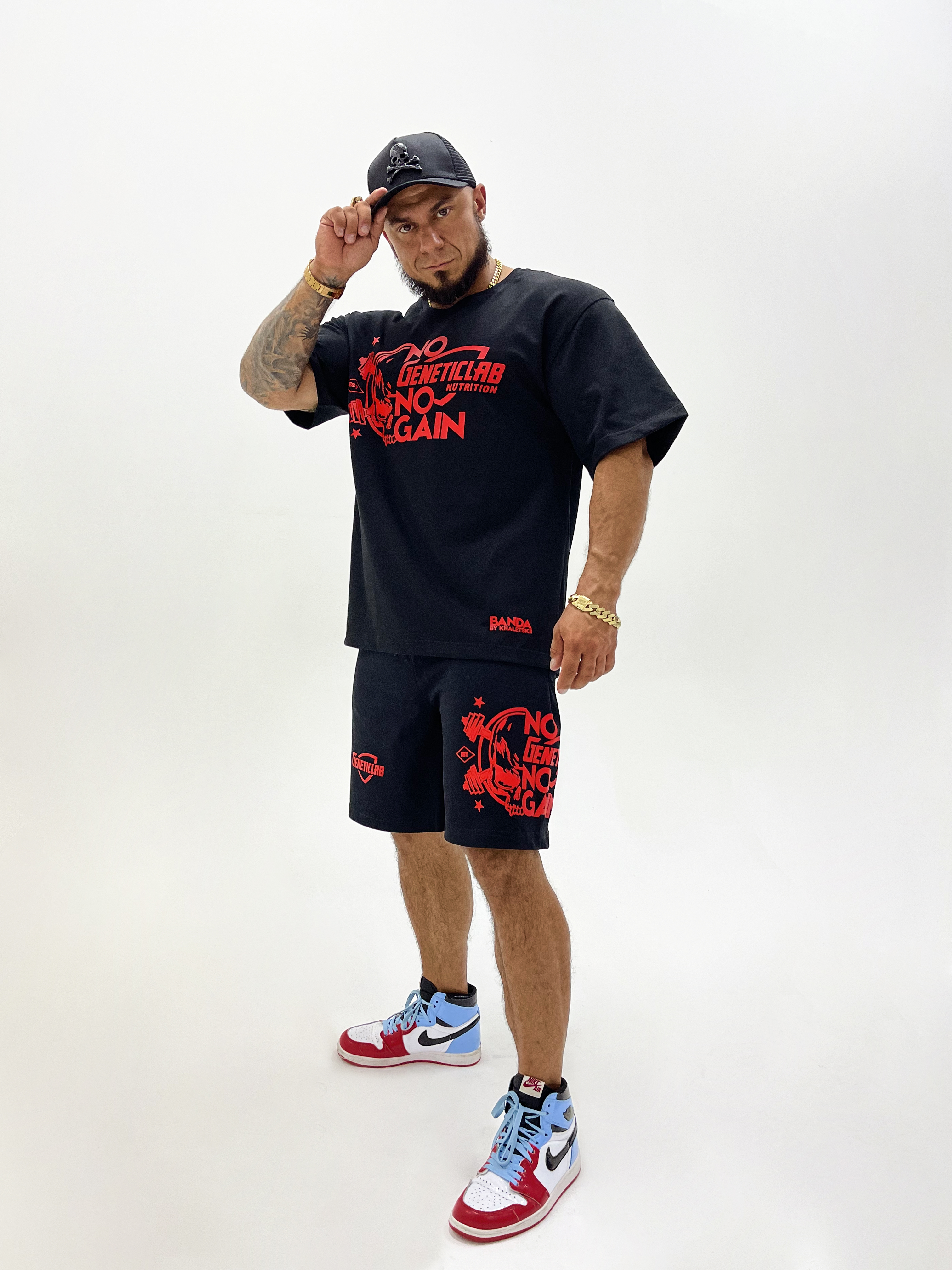Футболка Genetic Lab T-Shirt 300 Black & Red, M-L для спорта и фитнеса – фото №  6