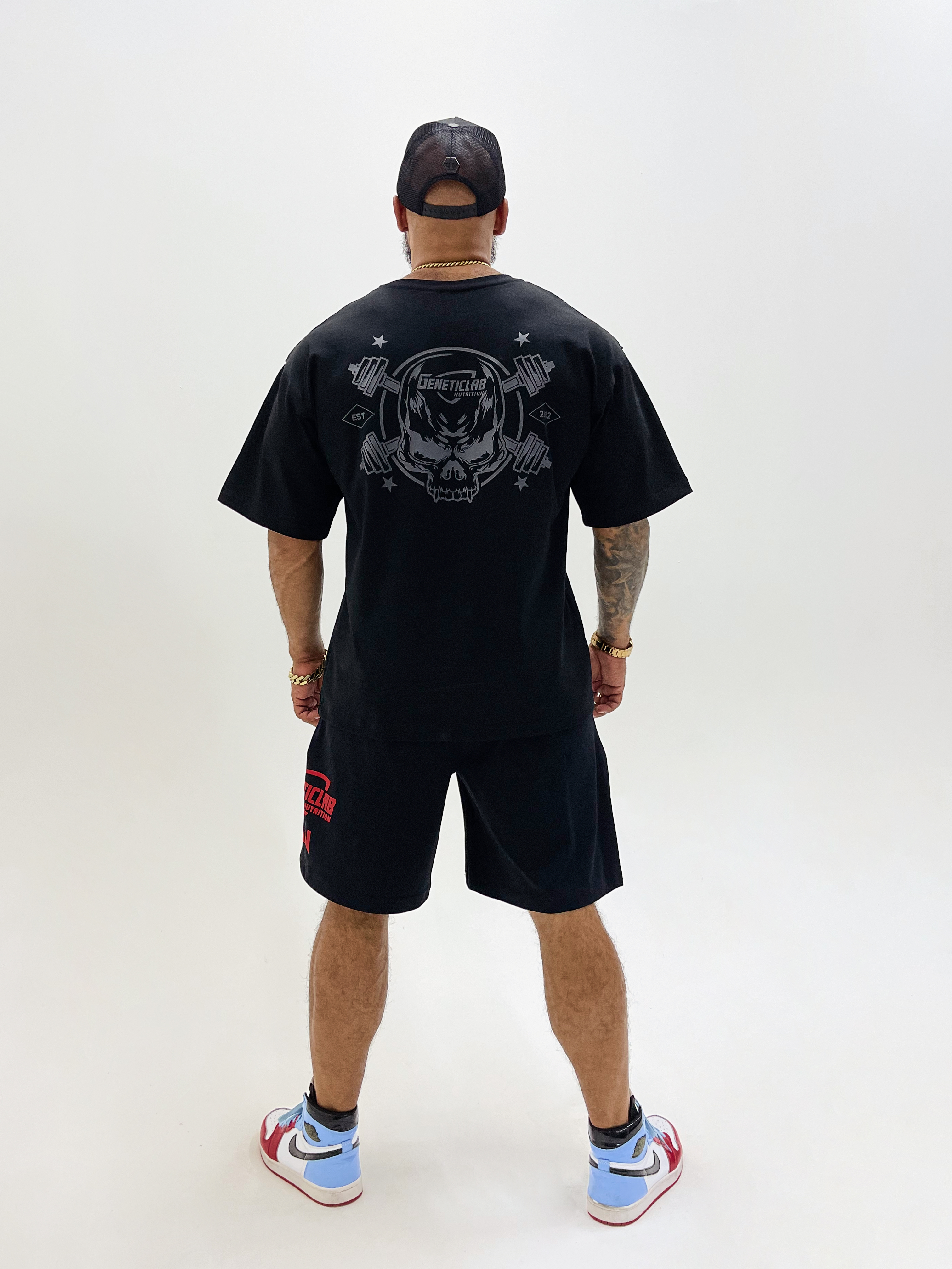 Футболка Genetic Lab T-Shirt 300 Black & Black, XL-XXL для спорта и фитнеса – фото №  3