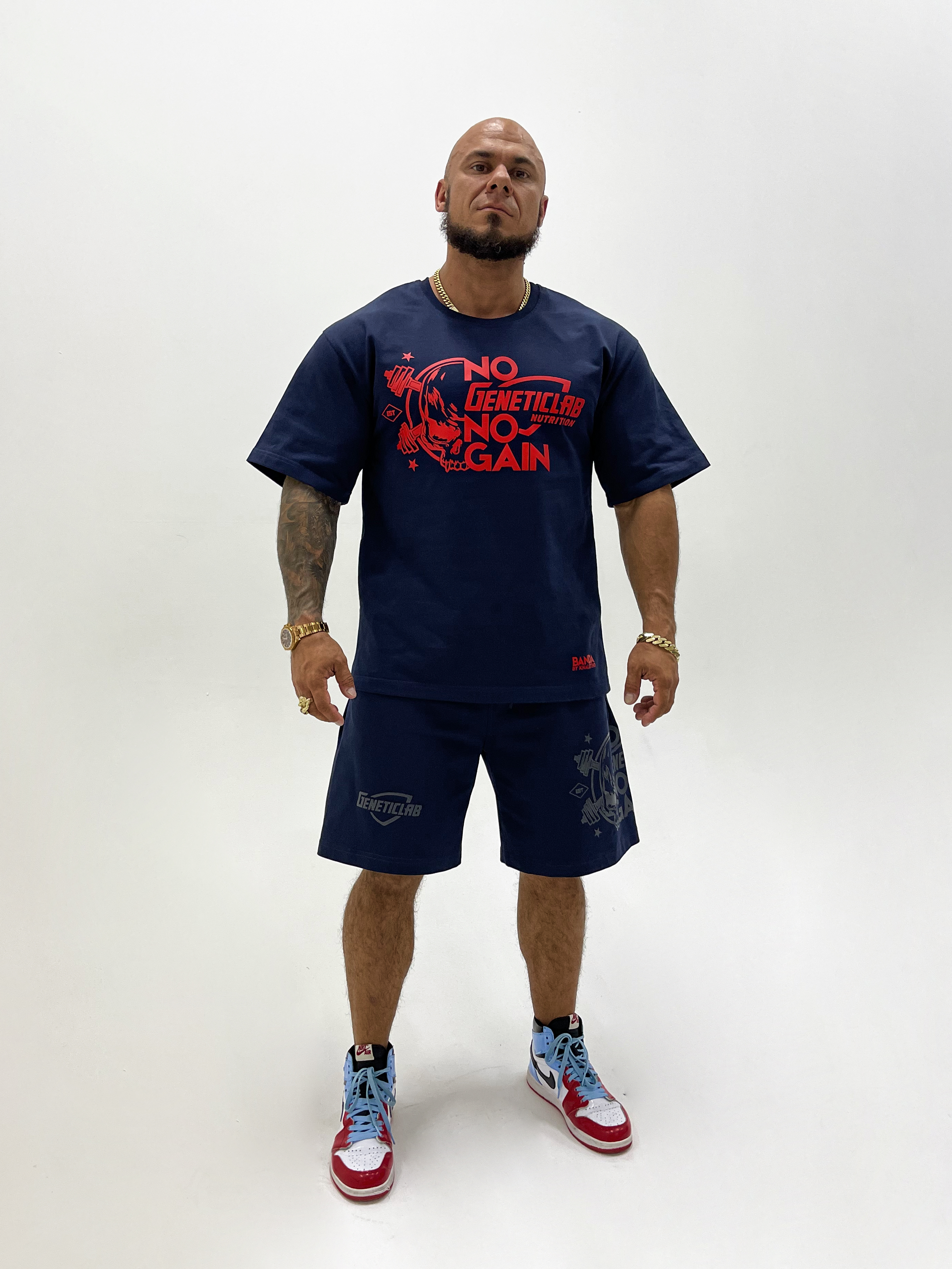 Шорты Genetic Lab Shorts Blue & Red, XL-XXL для спорта и фитнеса – фото №  1