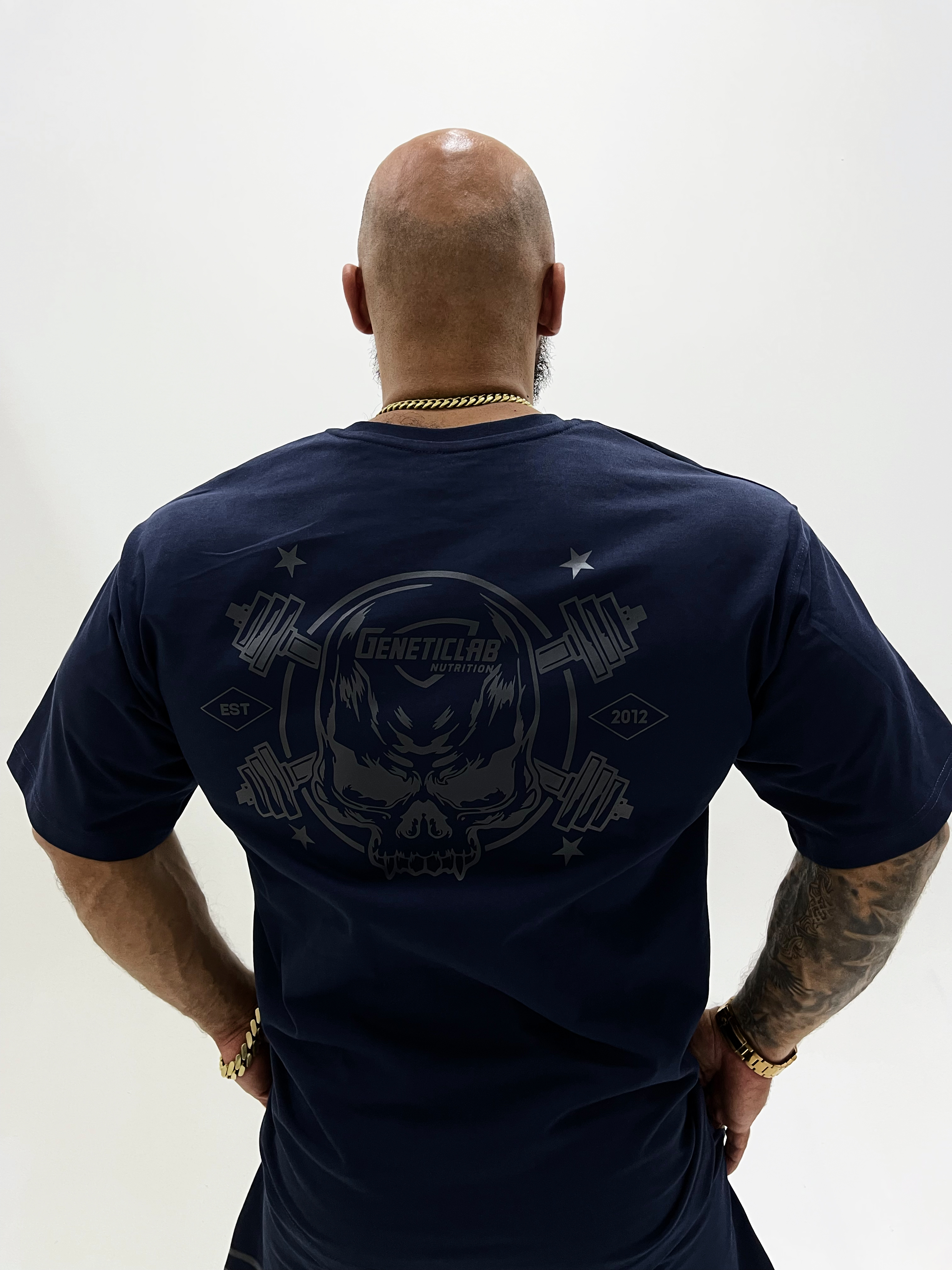 Футболка Genetic Lab T-Shirt 300 Blue & Black, L-XL для спорта и фитнеса – фото №  4