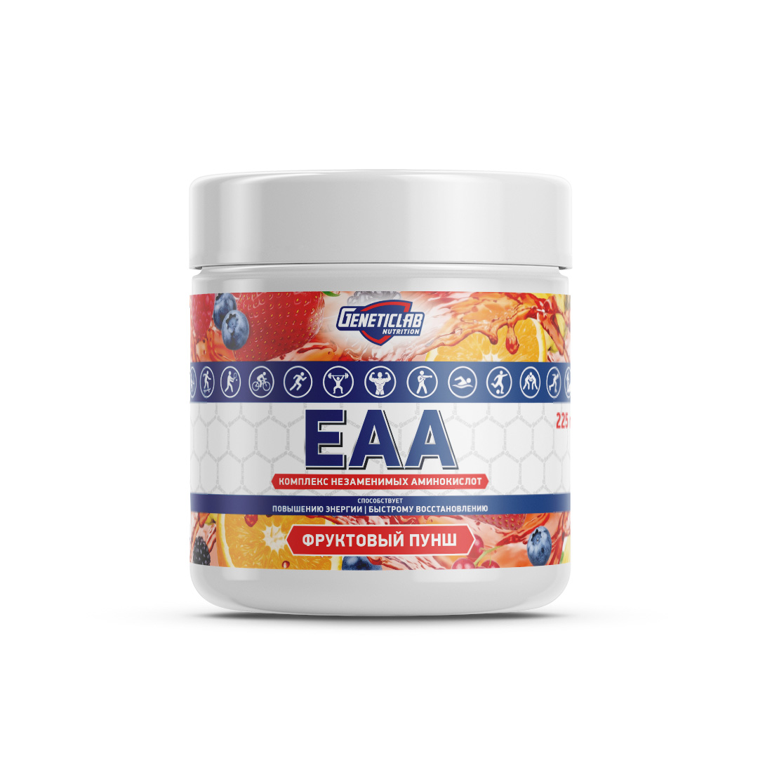 Незаменимые аминокислоты EAA 225 г Фруктовый Пунш для спорта и фитнеса – фото №  1