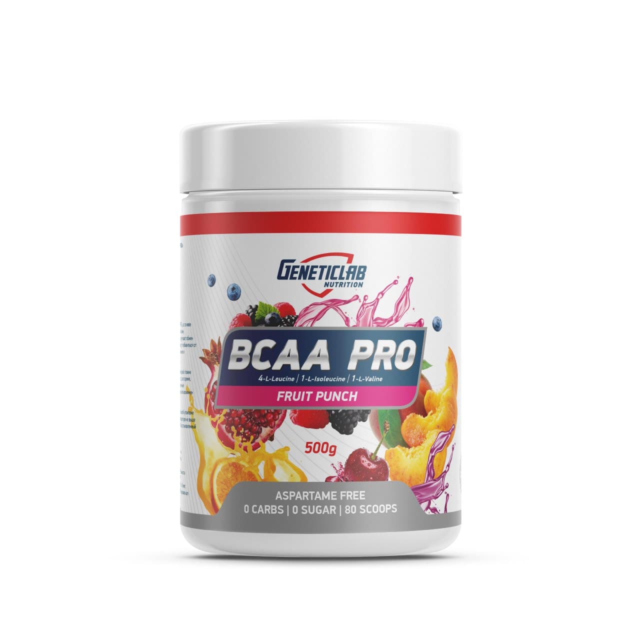 Аминокислоты BCAA PRO 500 г Фруктовый пунш для спорта и фитнеса – фото №  1