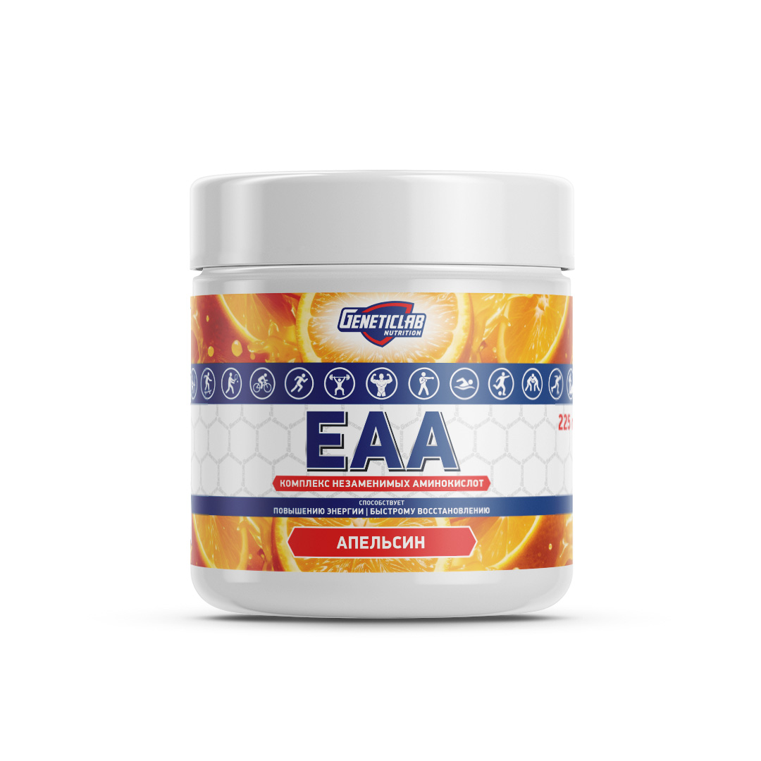 Незаменимые аминокислоты EAA 225 г Апельсин для спорта и фитнеса – фото №  1