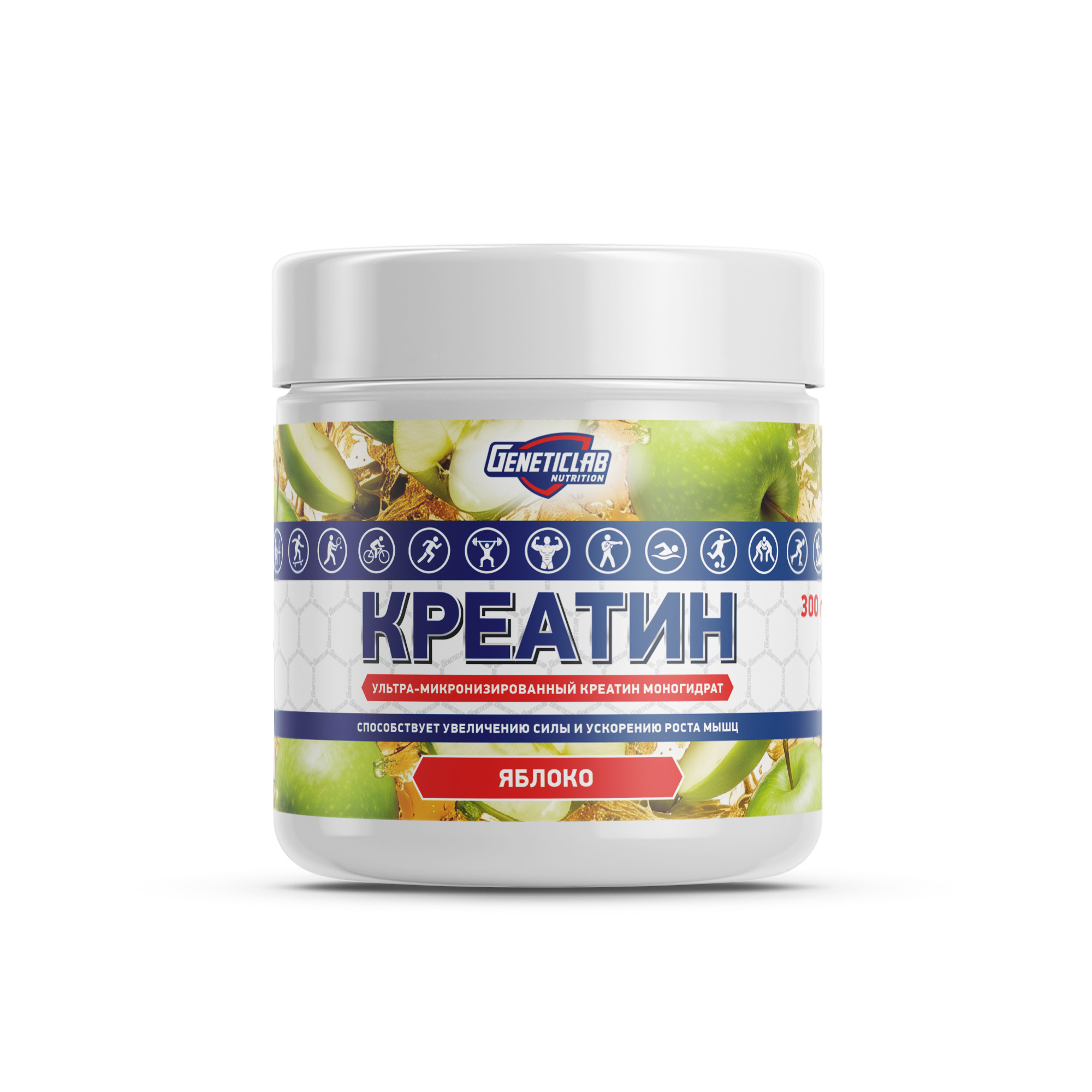 Креатин CREATINE 300 г Яблоко для спорта и фитнеса – фото №  1