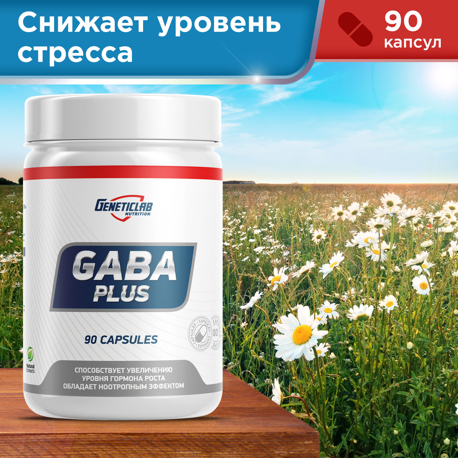 Габа GABA PLUS 90 капсул для спорта и фитнеса – фото №  3