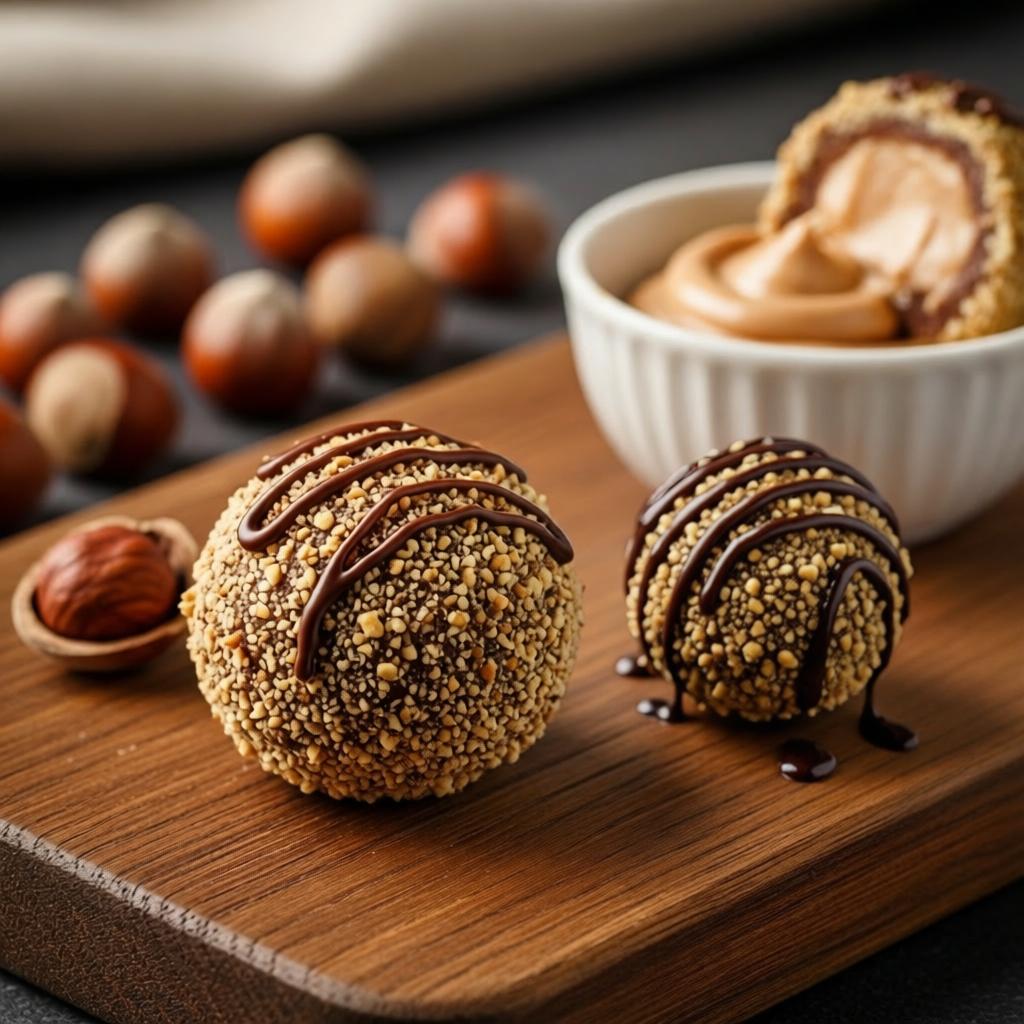 ПП десерт в стиле FERRERO ROCHER без выпечки за 2 минуты